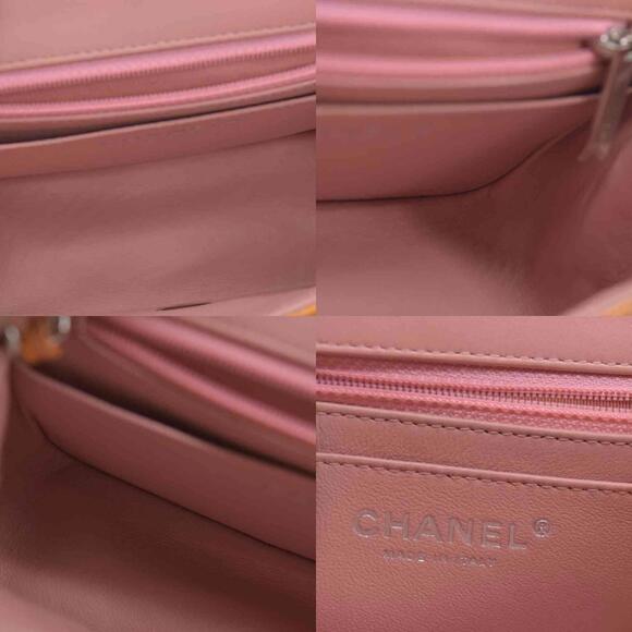 $5200 Chanel Mini Square Flap Bag Orange 2013 - Picture 6 of 15